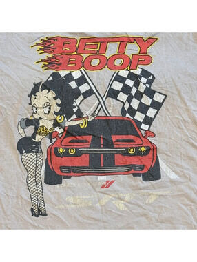 Betty Boop Dodge SRT Racing Graphic T-Shirt Size XL 1524